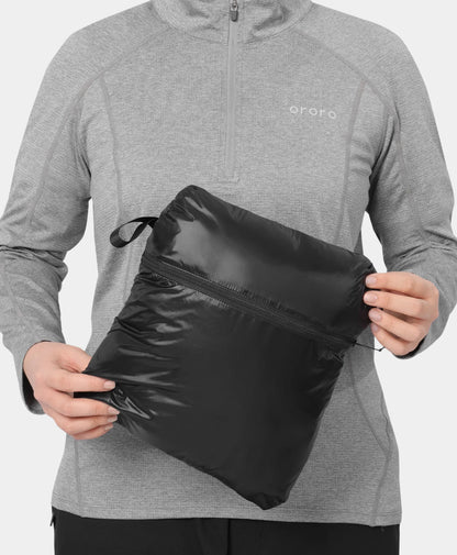 Aeropro Men's 8-Zone Packable Heated Down Jacket