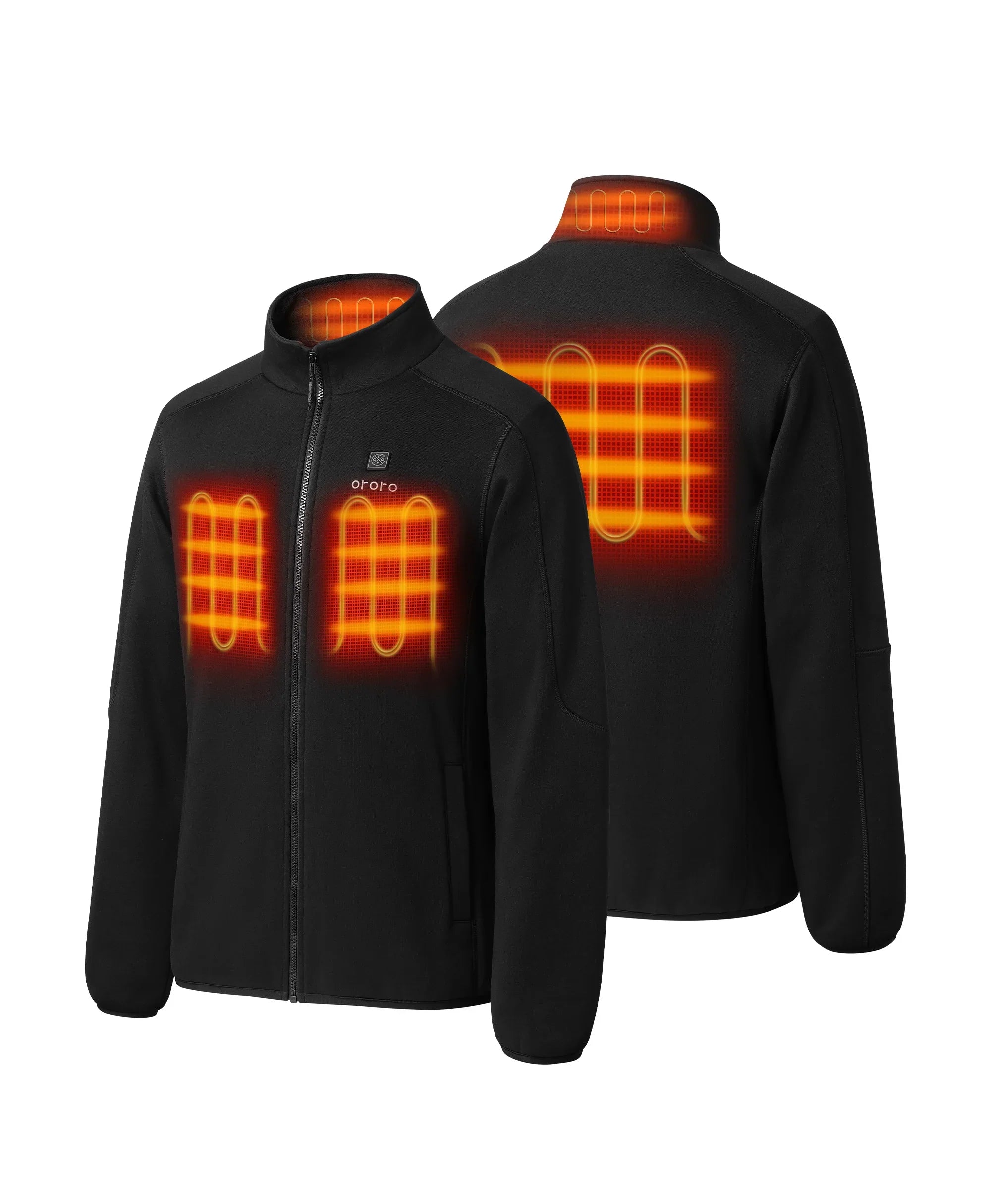 Men's Heated Full-Zip Fleece Jacket (4 Heating Zones), Thumbnail 2