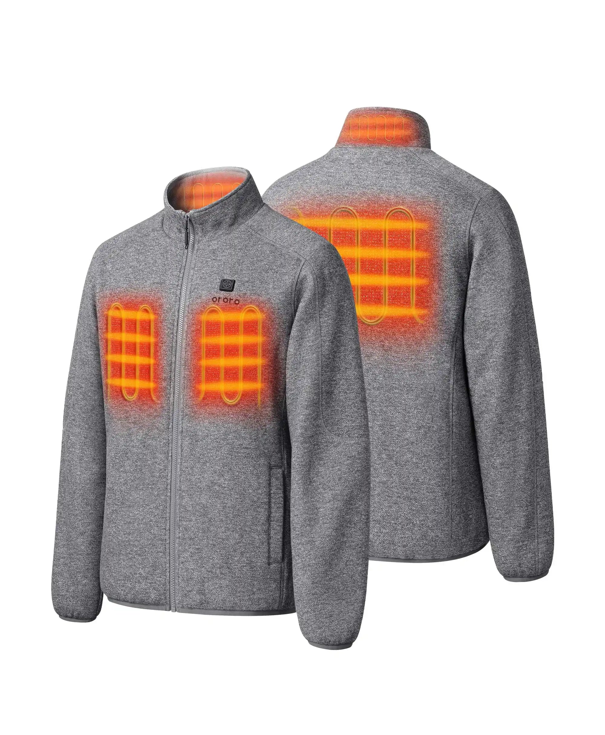 Men's Heated Full-Zip Fleece Jacket (4 Heating Zones), Thumbnail 9
