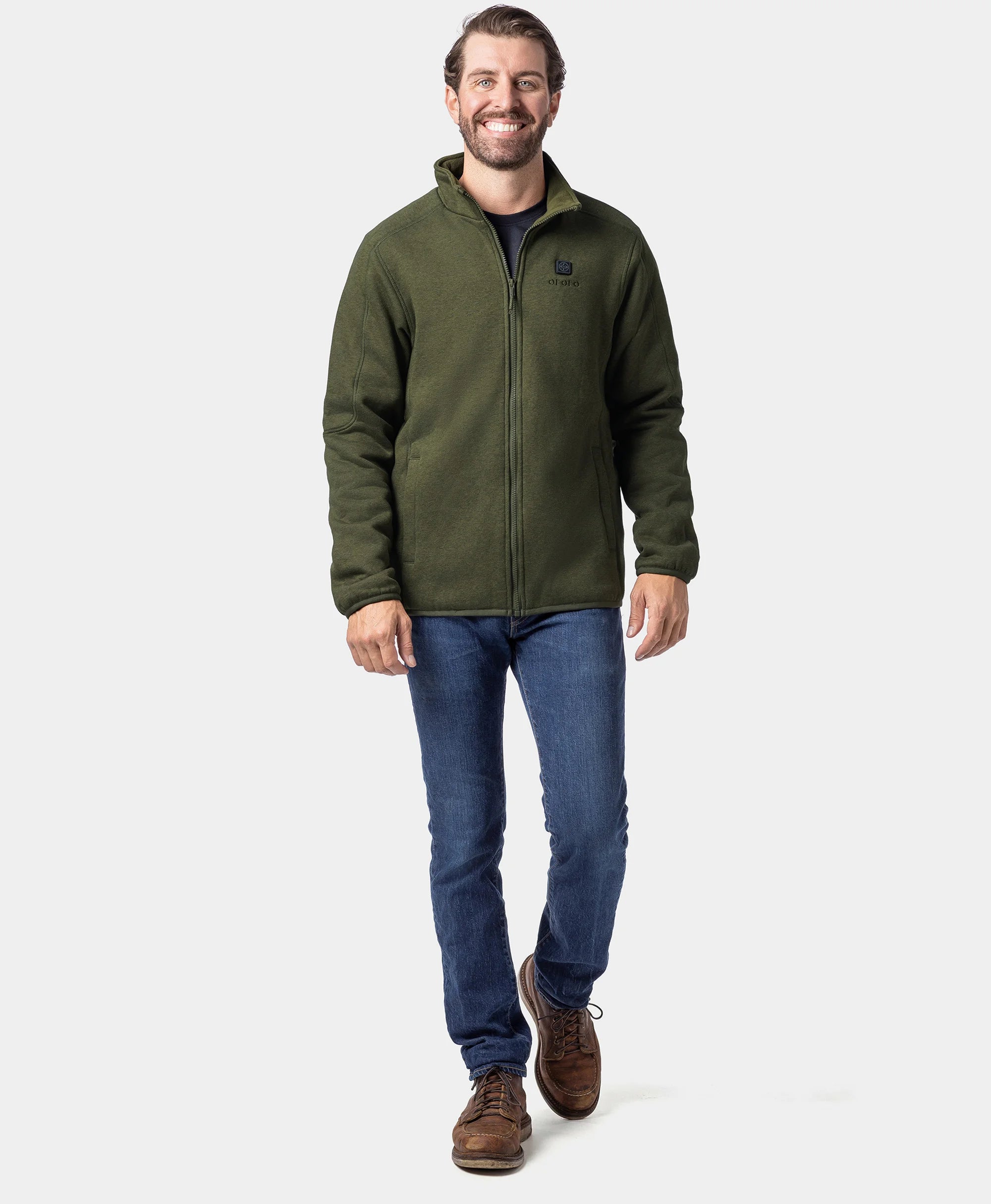Men's Heated Full-Zip Fleece Jacket (4 Heating Zones), Thumbnail 18