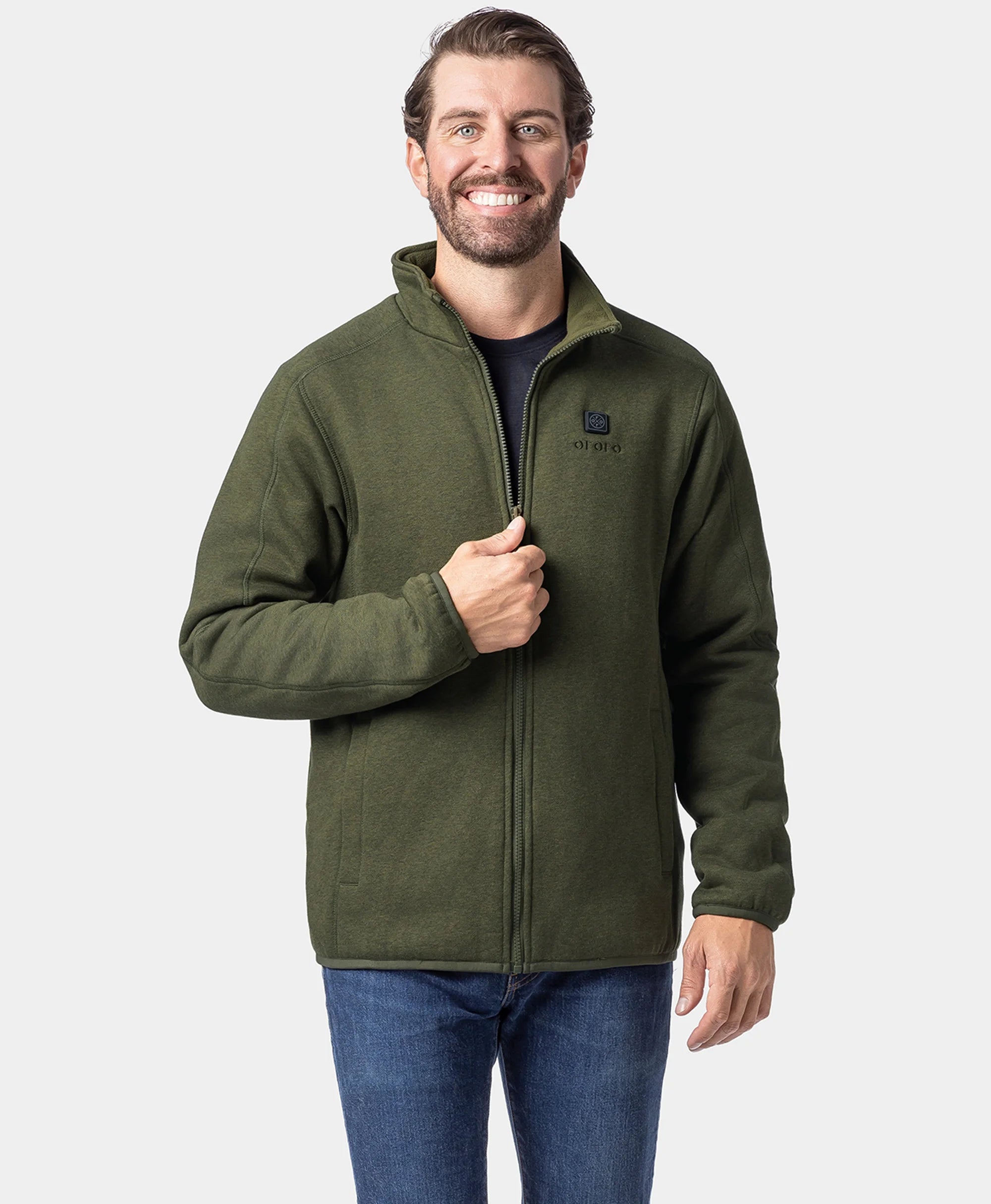 Men's Heated Full-Zip Fleece Jacket (4 Heating Zones), Thumbnail 15