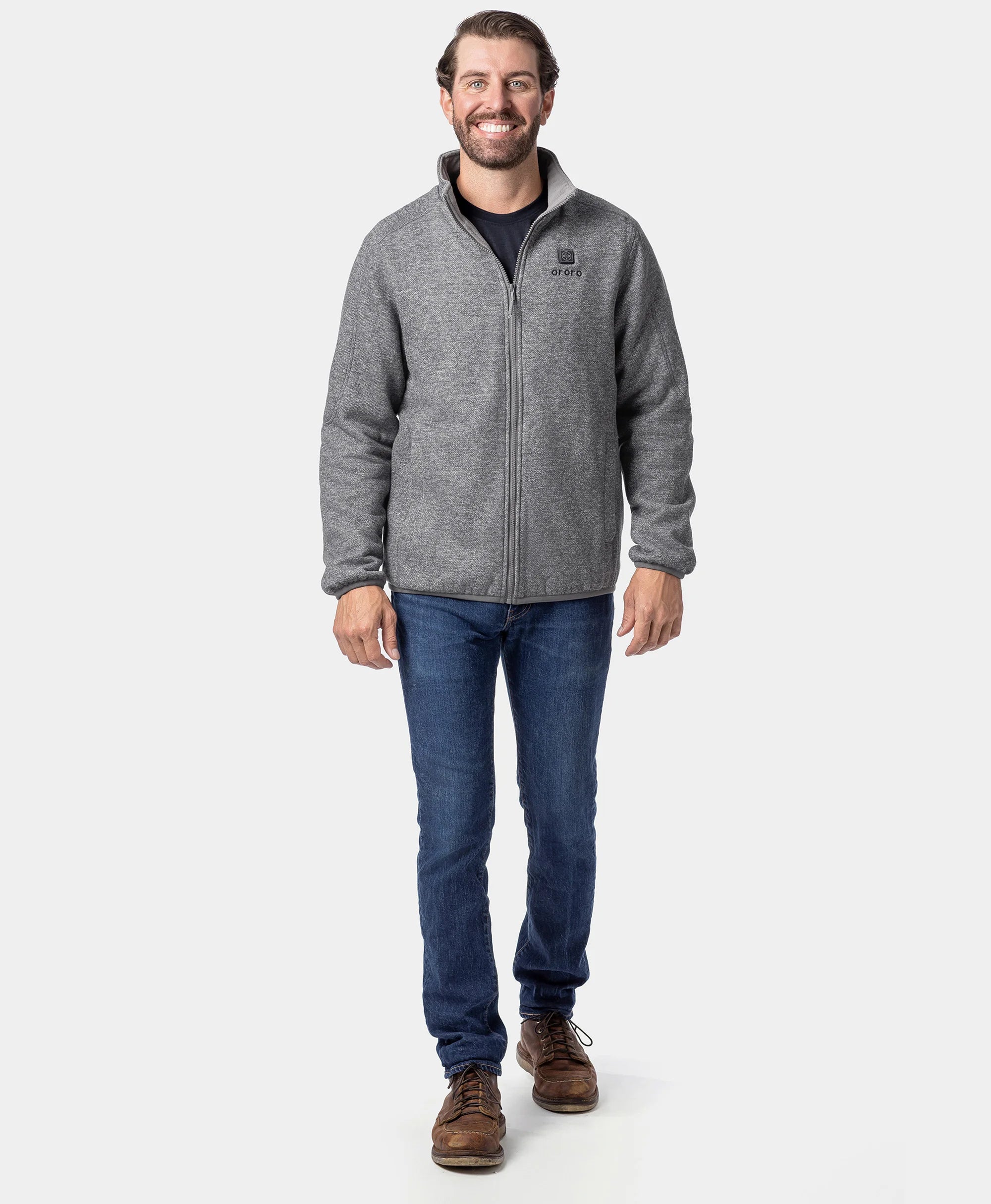 Men's Heated Full-Zip Fleece Jacket (4 Heating Zones), Thumbnail 10