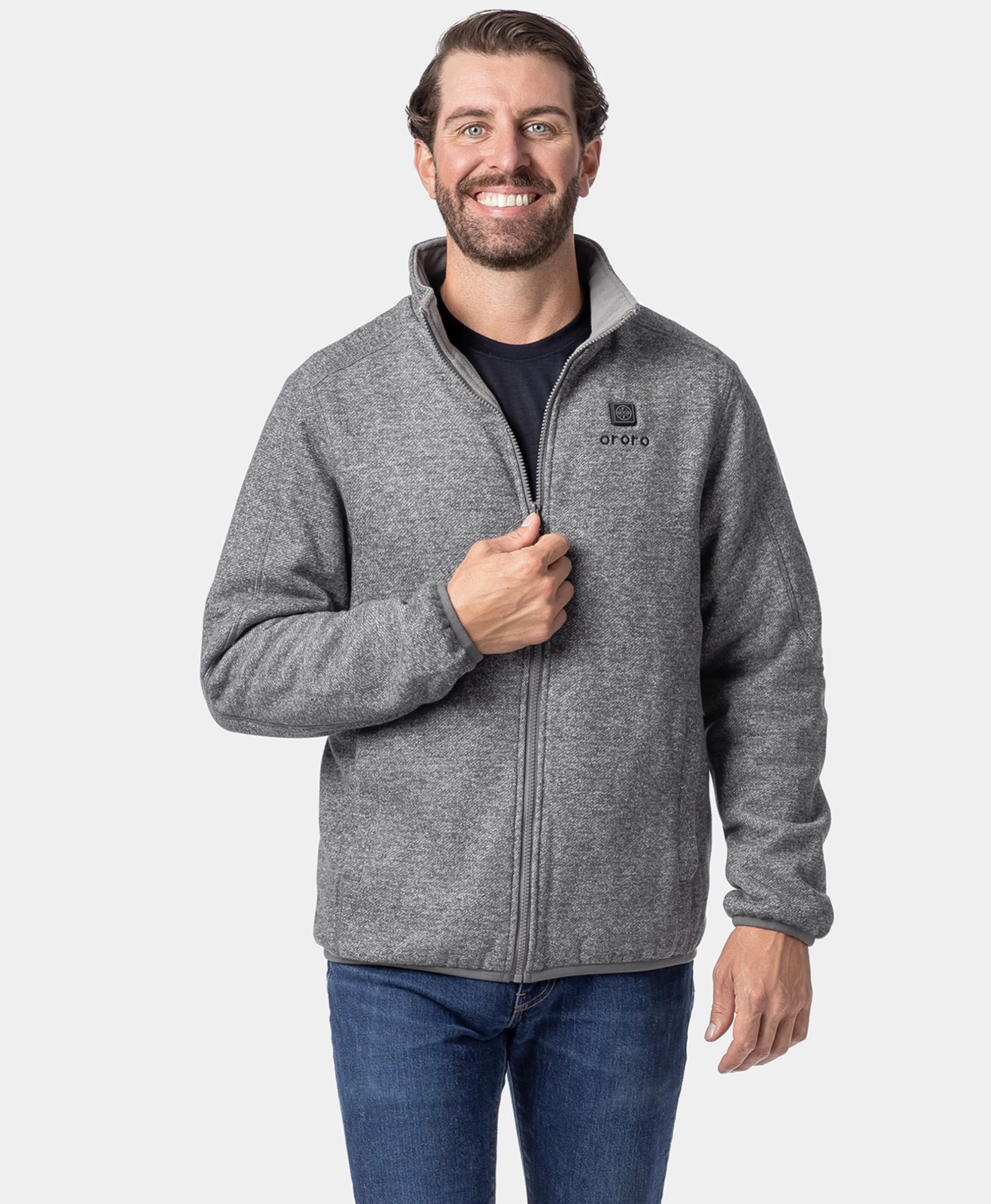 Men's Heated Full-Zip Fleece Jacket (4 Heating Zones), Thumbnail 8
