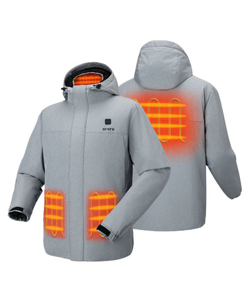 4 Heating Zones (L&R Pocket, Collar, Mid-Back)