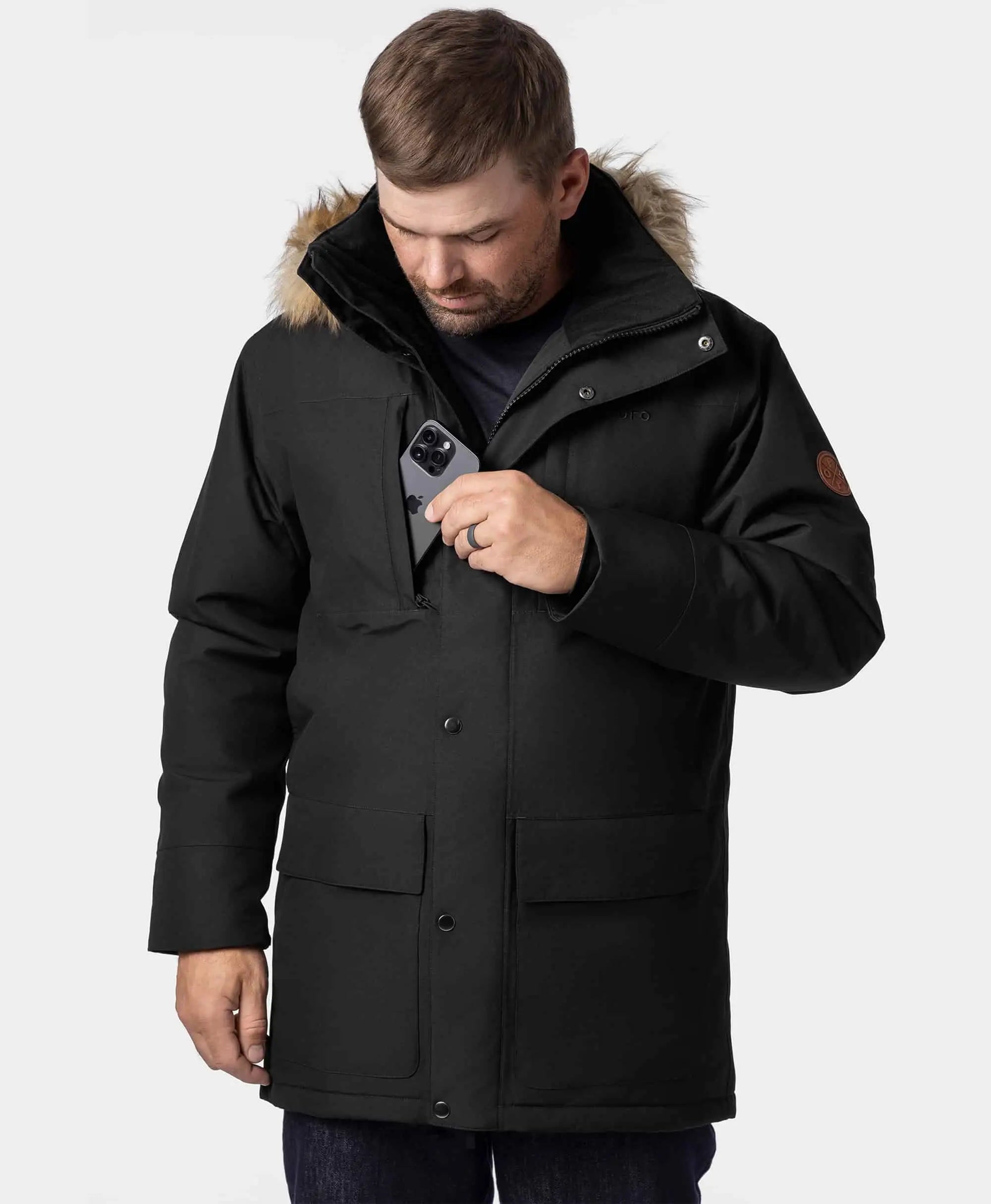 Gstaad Men's 4-Zone Heated Parka Jacket, Thumbnail 8