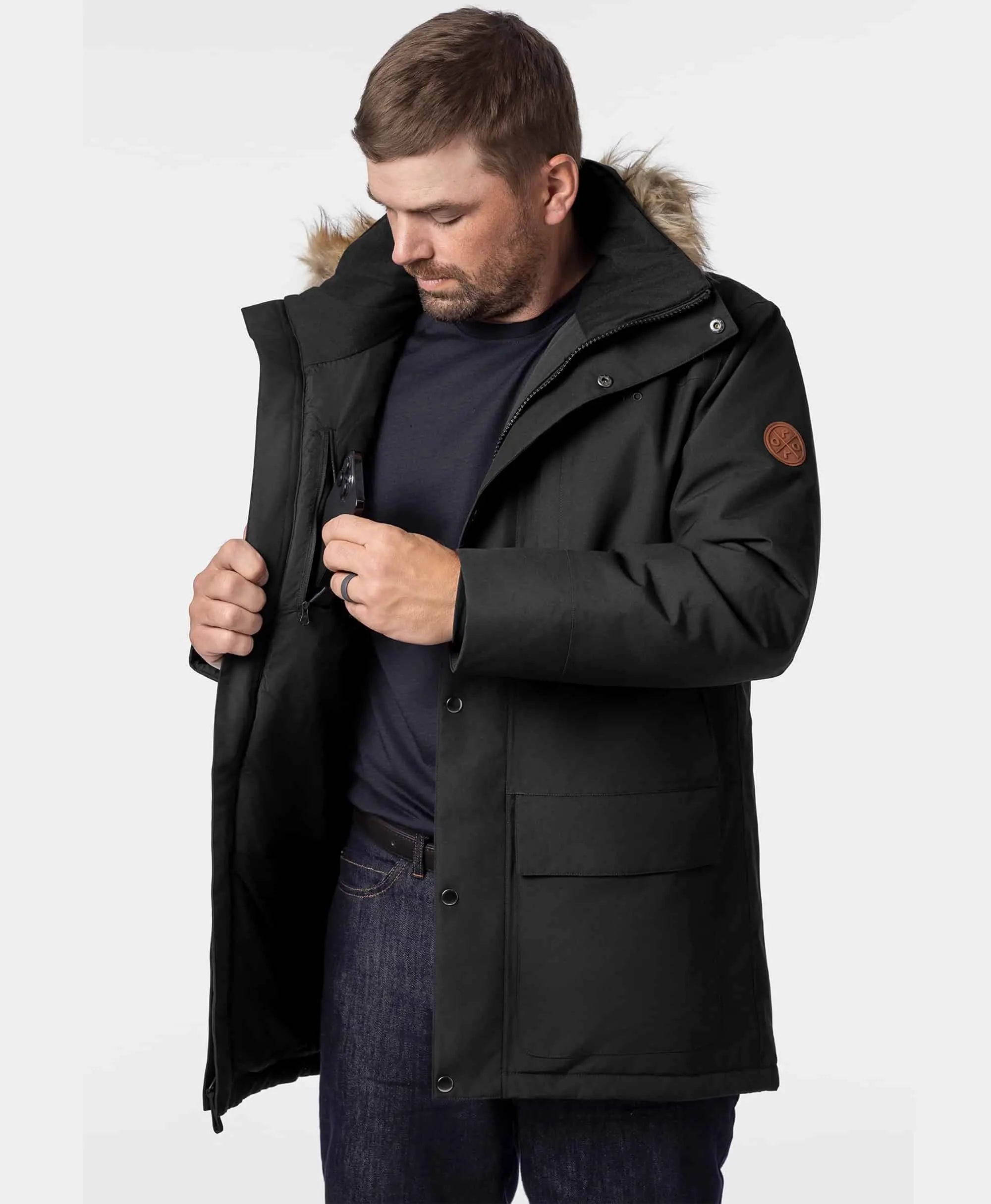 Gstaad Men's 4-Zone Heated Parka Jacket, Thumbnail 11