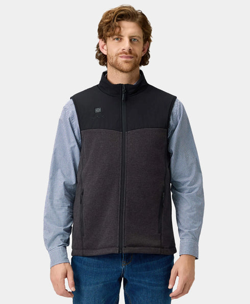 Augusta Men's Heated Sweater Fleece Gilet ,view 1