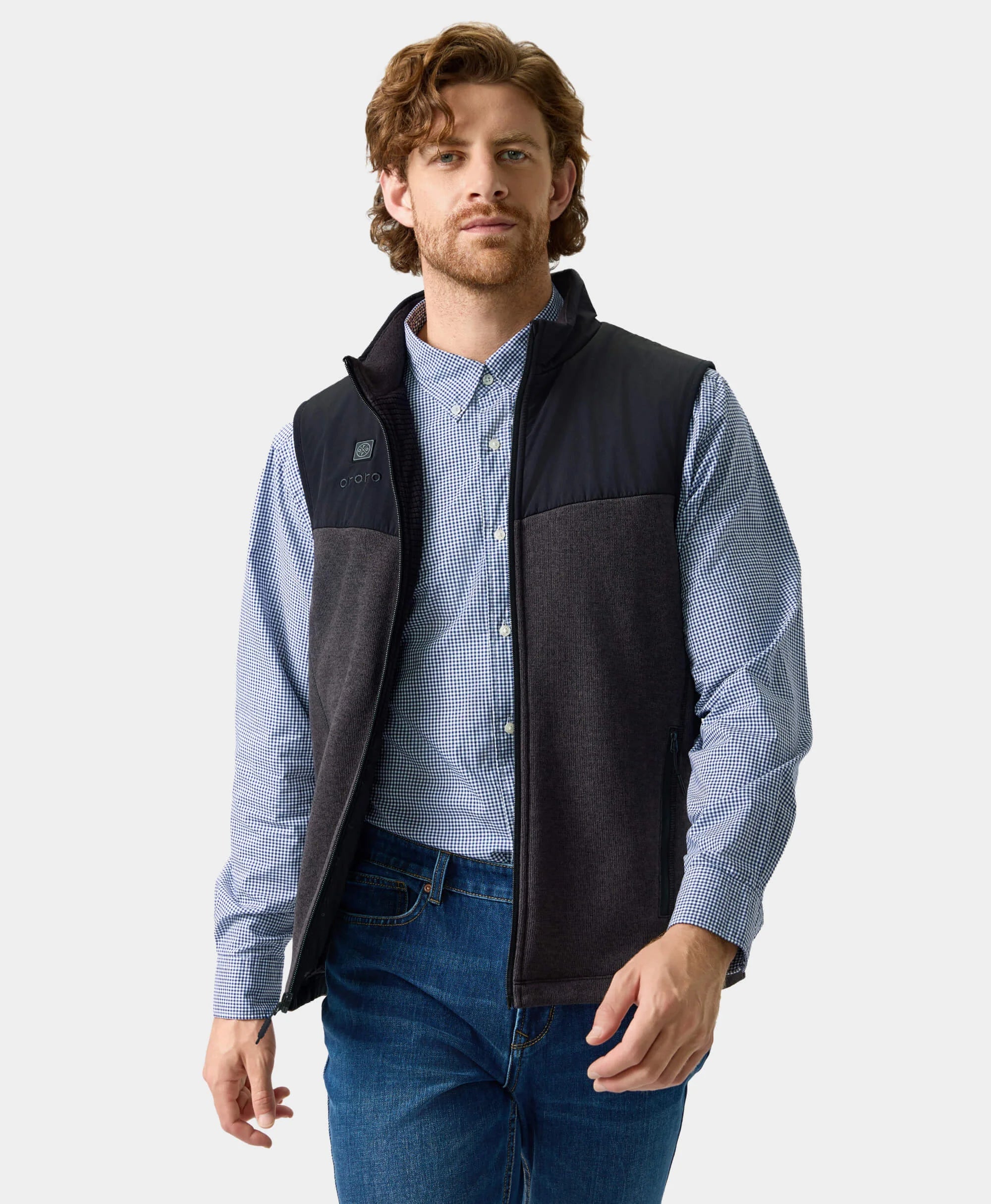 Augusta Men's Heated Sweater Fleece Gilet, Thumbnail 5