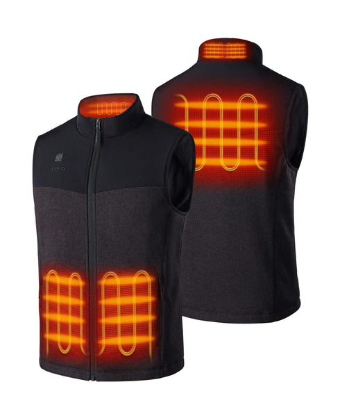 Augusta Men's Heated Sweater Fleece Gilet ,view 2