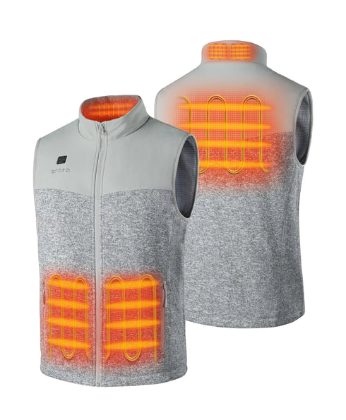 Augusta Men's Heated Sweater Fleece Gilet ,view 2
