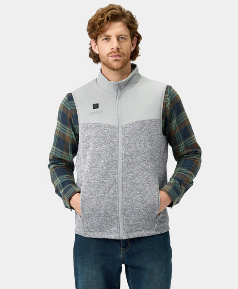 Augusta Men's Heated Sweater Fleece Gilet ,view 1