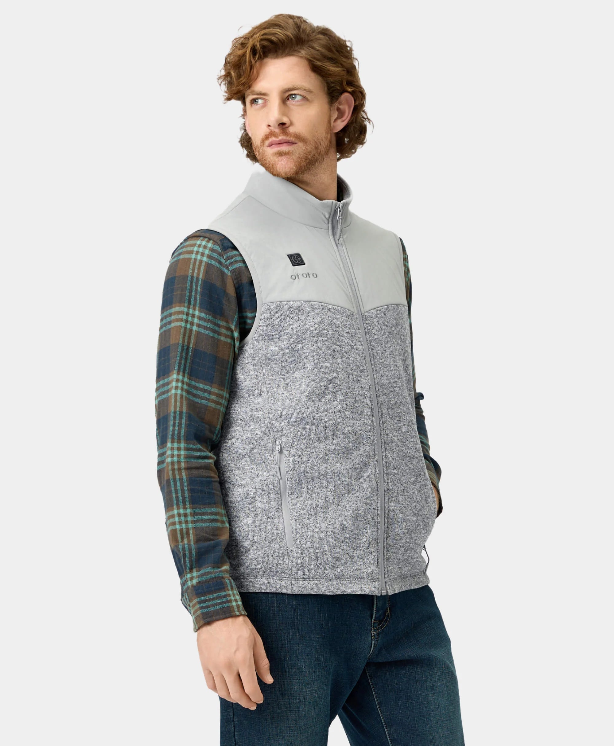 Augusta Men's Heated Sweater Fleece Gilet, Thumbnail 16