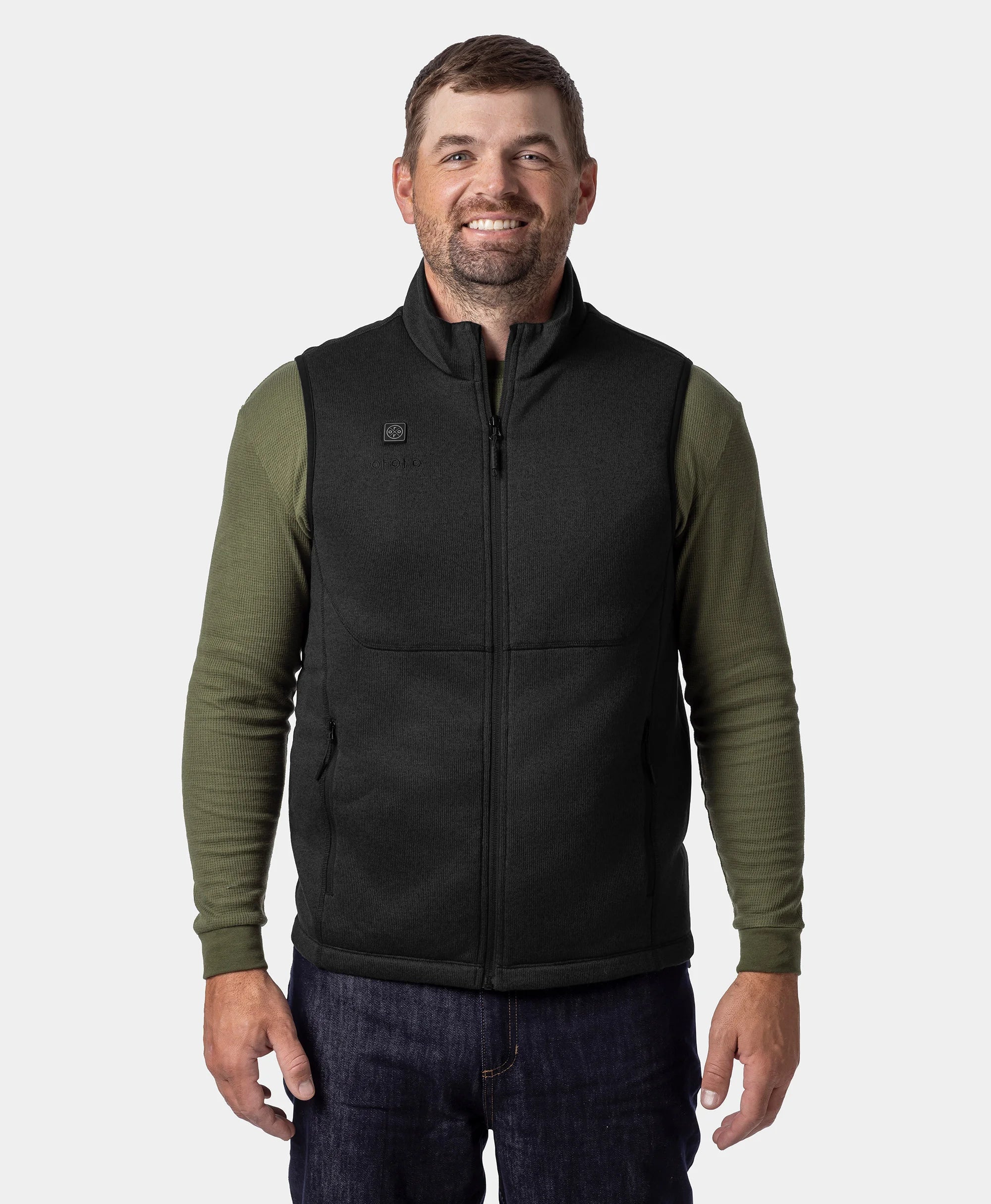 Augusta Tournament Men's 4-Zone Heated Sweater Fleece Vest, Thumbnail 14