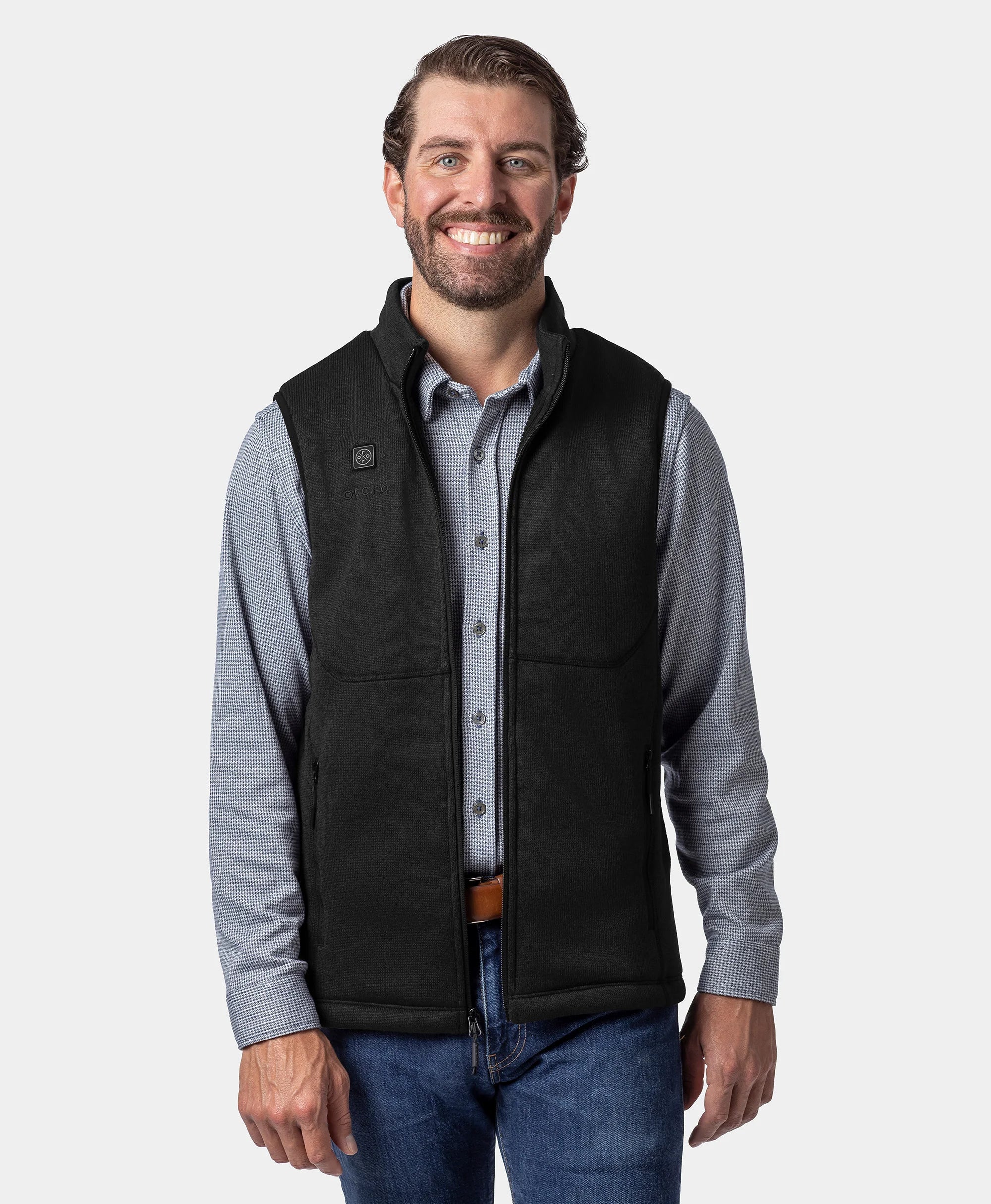 Augusta Tournament Men's 4-Zone Heated Sweater Fleece Vest, Thumbnail 18