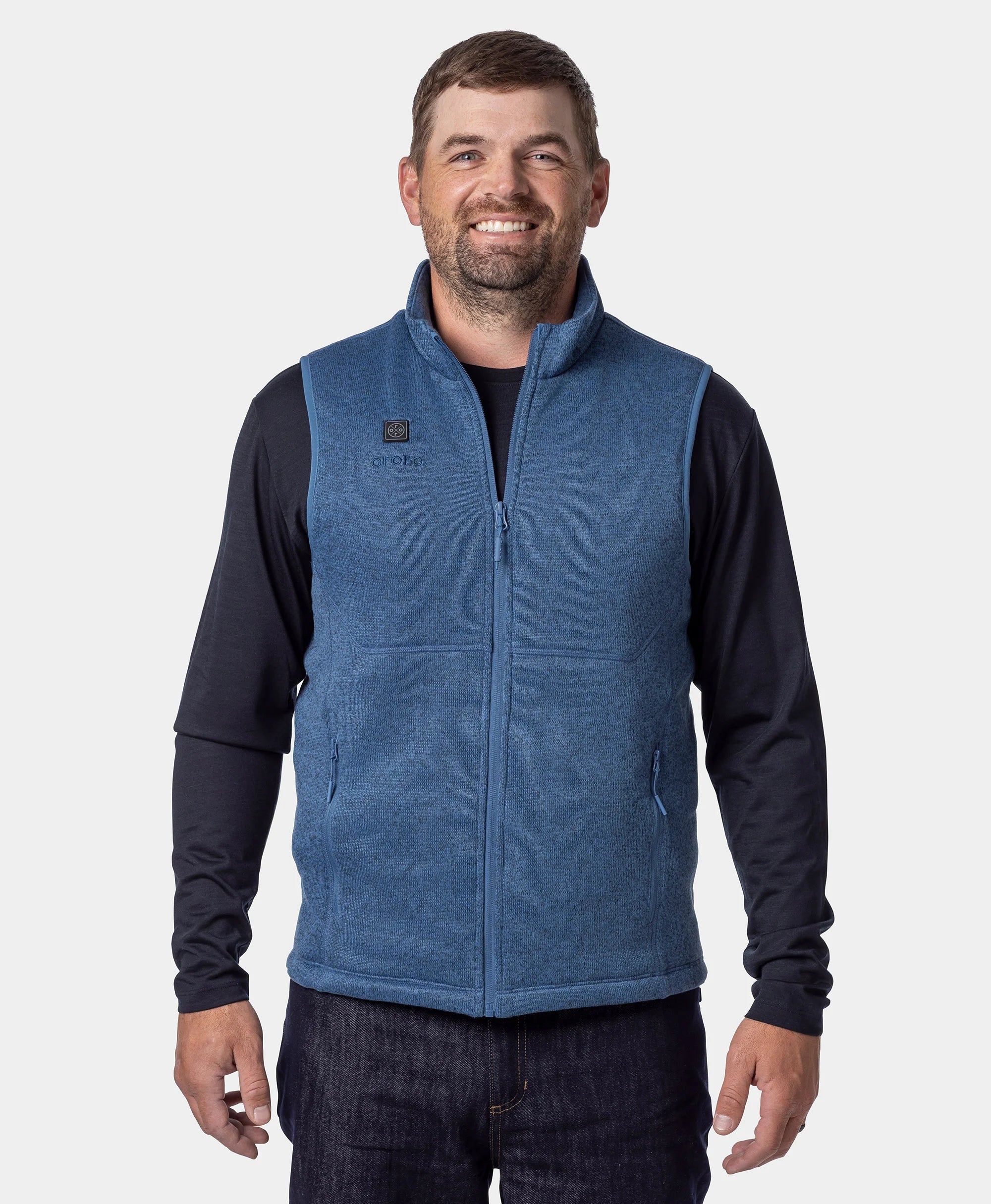 Augusta Tournament Men's 4-Zone Heated Sweater Fleece Vest