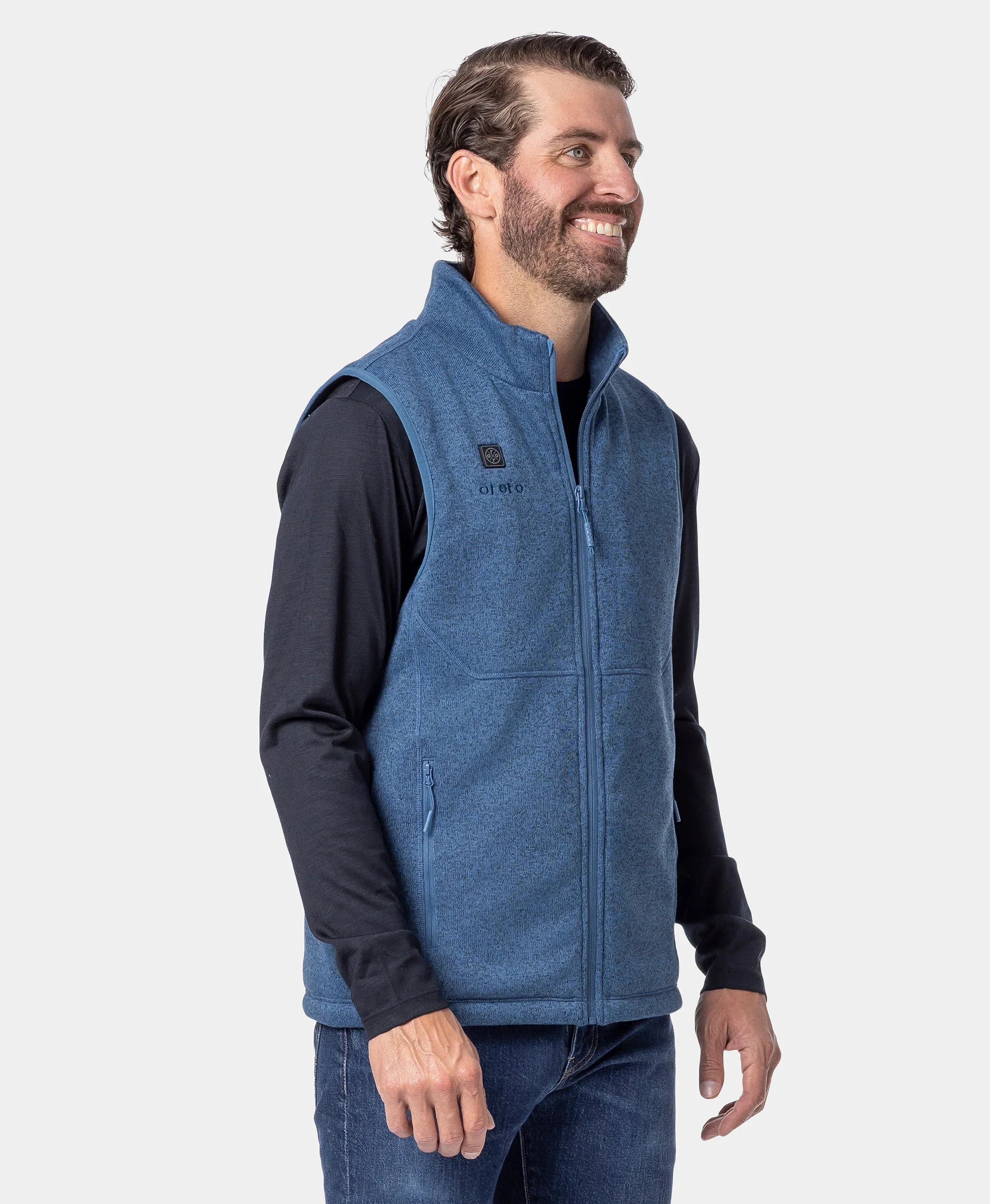 Augusta Tournament Men's 4-Zone Heated Sweater Fleece Vest, Thumbnail 29