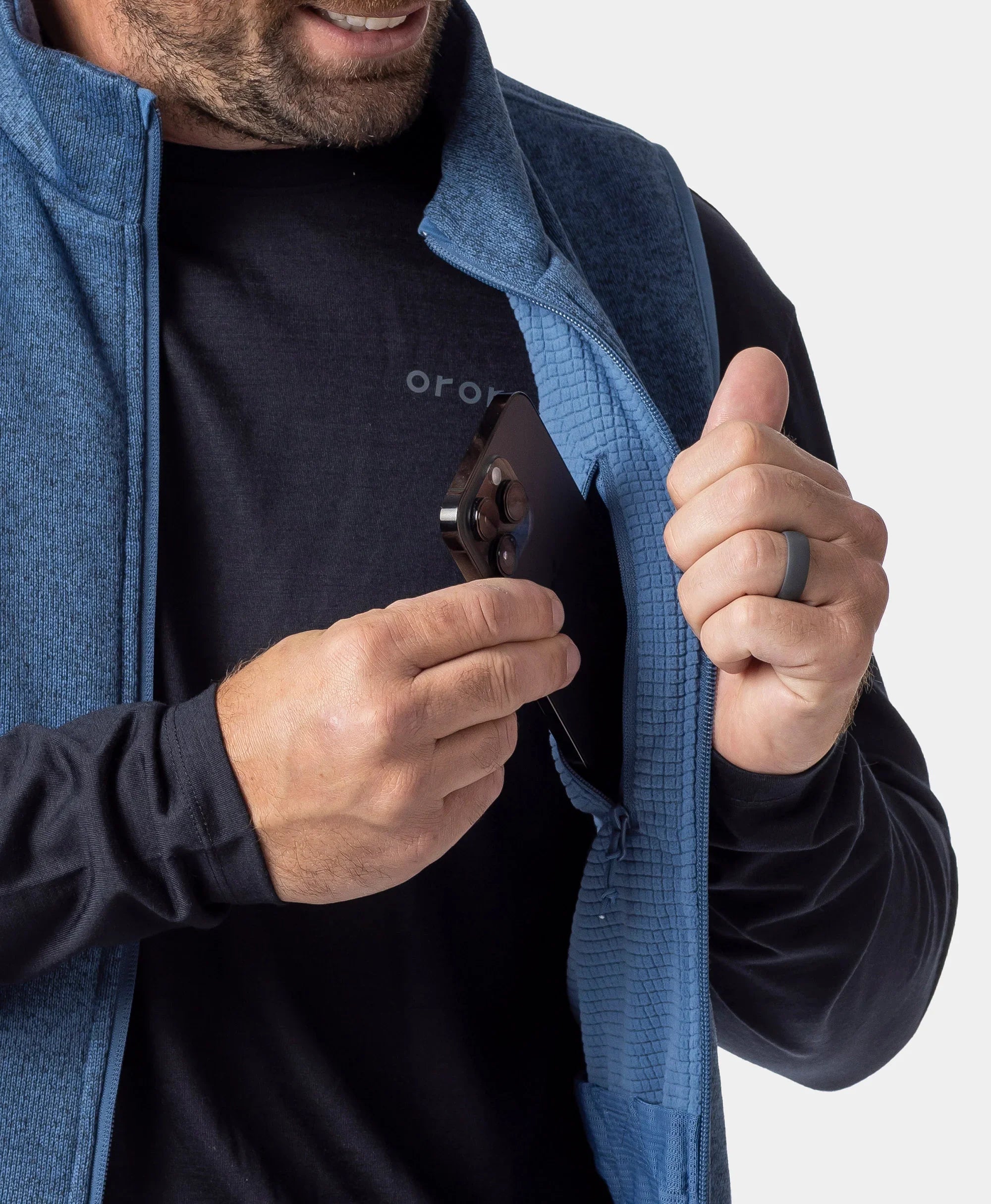 Augusta Tournament Men's 4-Zone Heated Sweater Fleece Vest, Thumbnail 30