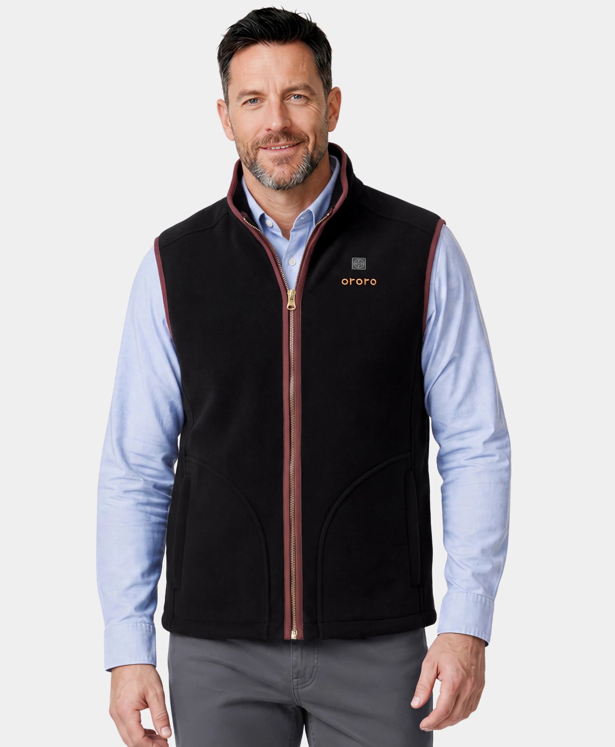 Ascot Men's 4-Zone Heated Wool Vest