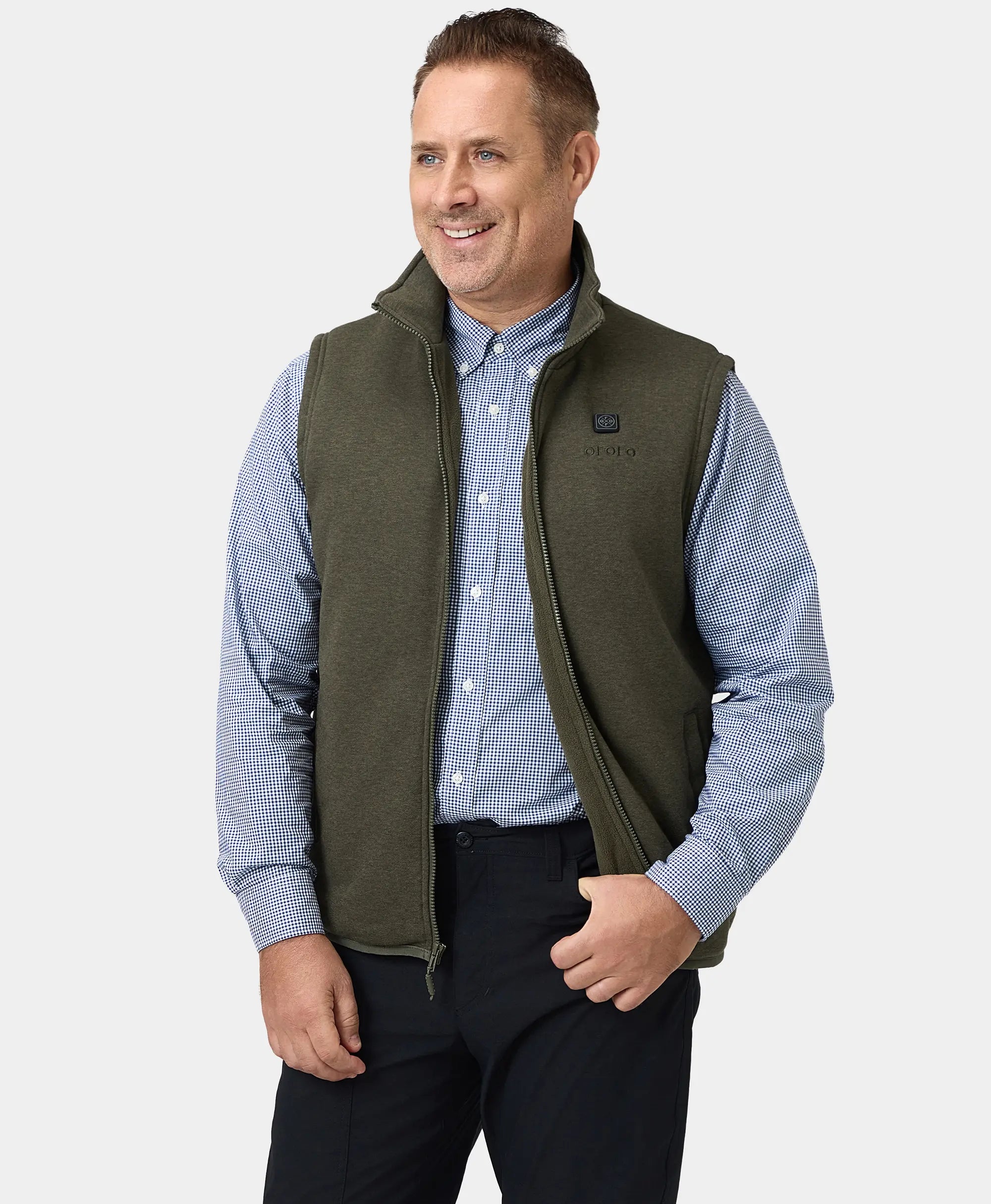 Final Sale - Men's Heated Fleece Gilet, Thumbnail 27