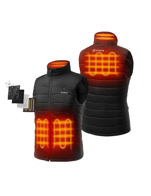 Left & Right Pocket, Upper Back and Collar Heating ,view 1