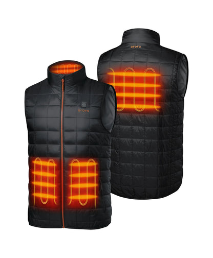 Prism Men's 4-Zone Quilted Heated Gilet