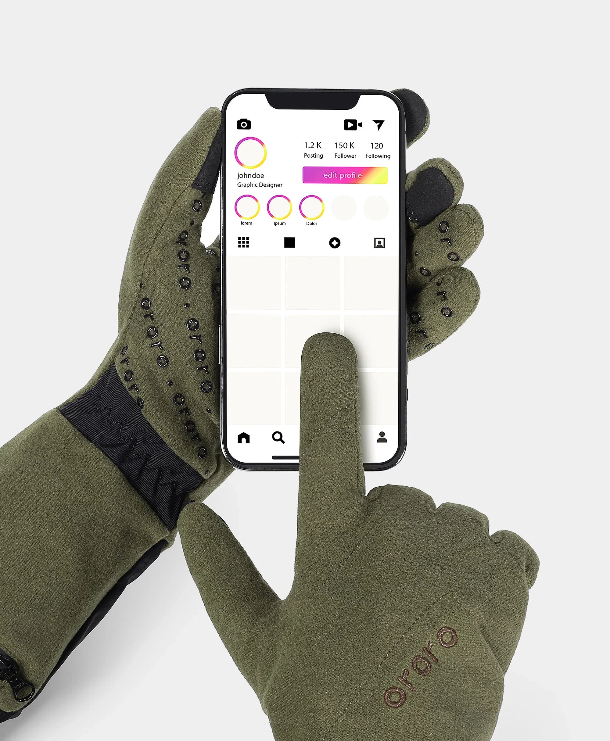 Glasgow Unisex Heated Dralon Liner Gloves, Thumbnail 31