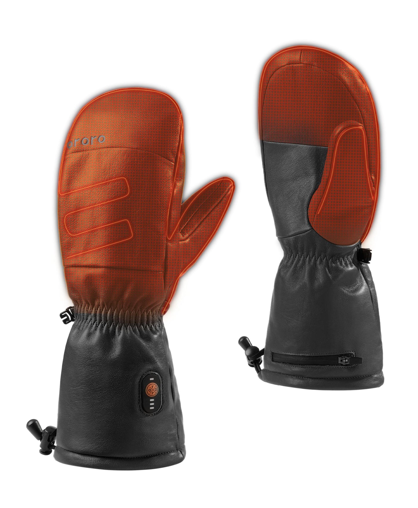 Duluth Unisex Heated Leather Chopper Mittens