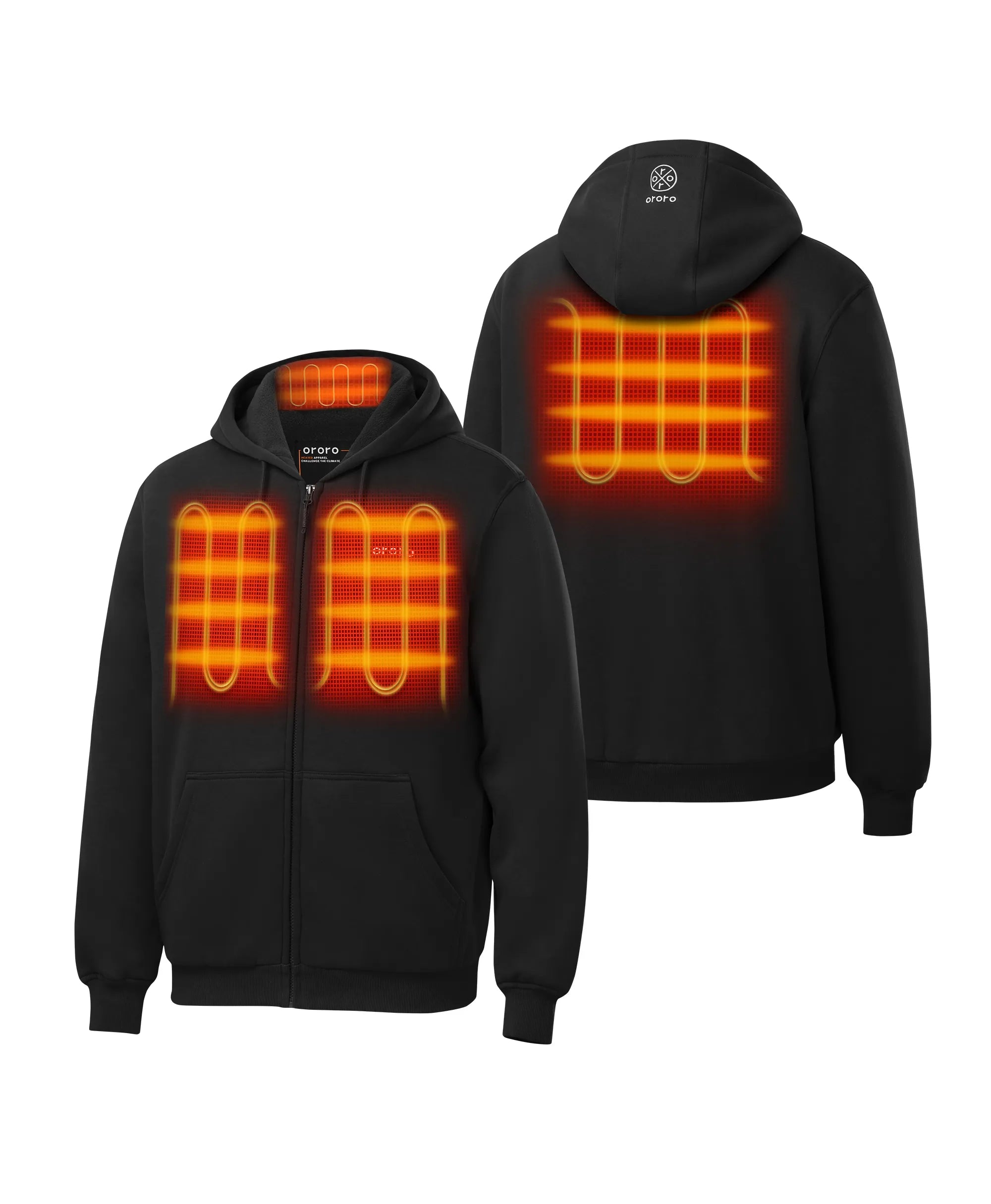 Element Unisex 4-Zone Fleece Heated Hoodie, Thumbnail 21