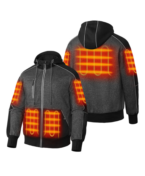 Wayne Unisex 5-Zone Heated Full-Zip Hoodie ,view 2