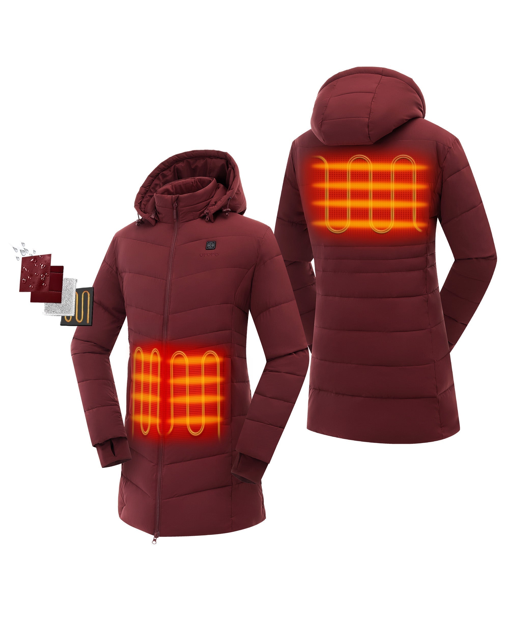 (Open-Box) Women's Heated Puffer Parka Jacket, Thumbnail 34