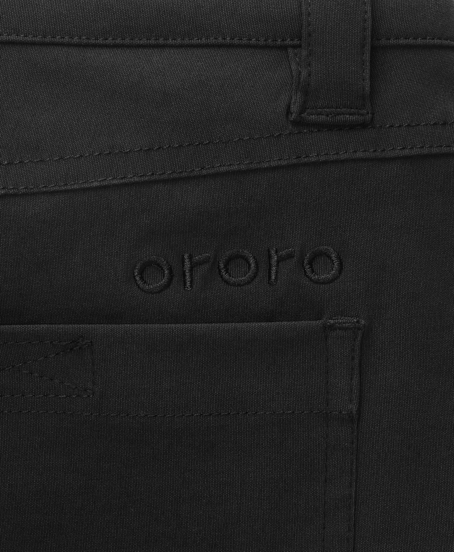 Velcro-secured back pockets