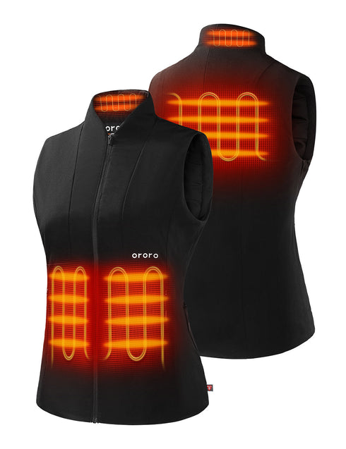 (Open-Box) Women's Heated PrimaLoft® Golf Vest - Black ,view 1