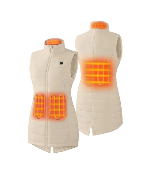 Tribeca Women's Heated Long Puffer Gilet ,view 2