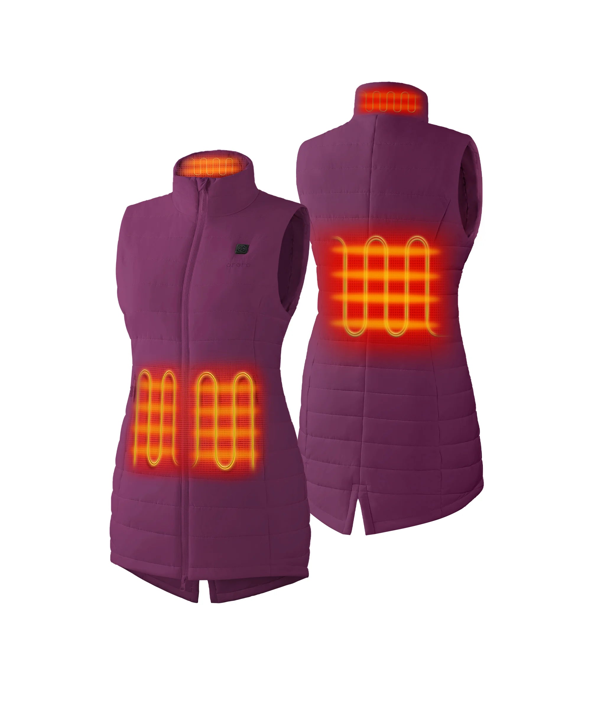 Tribeca Women's Heated Long Puffer Gilet, Thumbnail 58