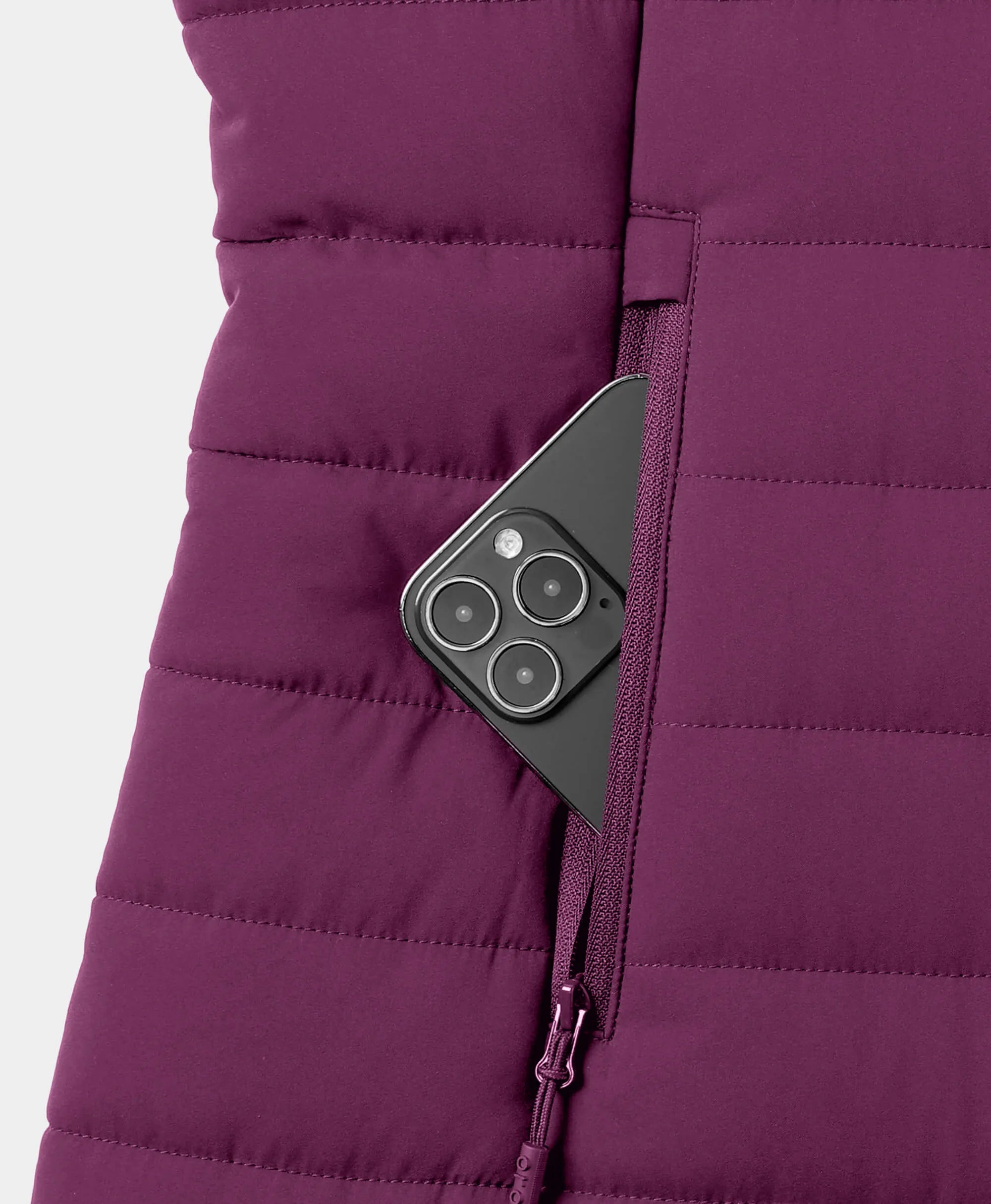 Tribeca Women's Heated Long Puffer Gilet, Thumbnail 64