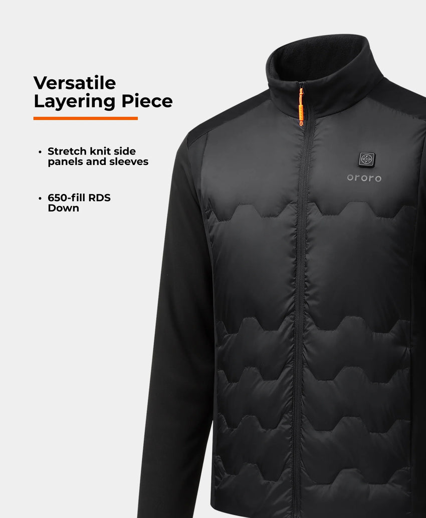 Verbier Men's 4-Zone Heated Down Jacket, Gallery 4