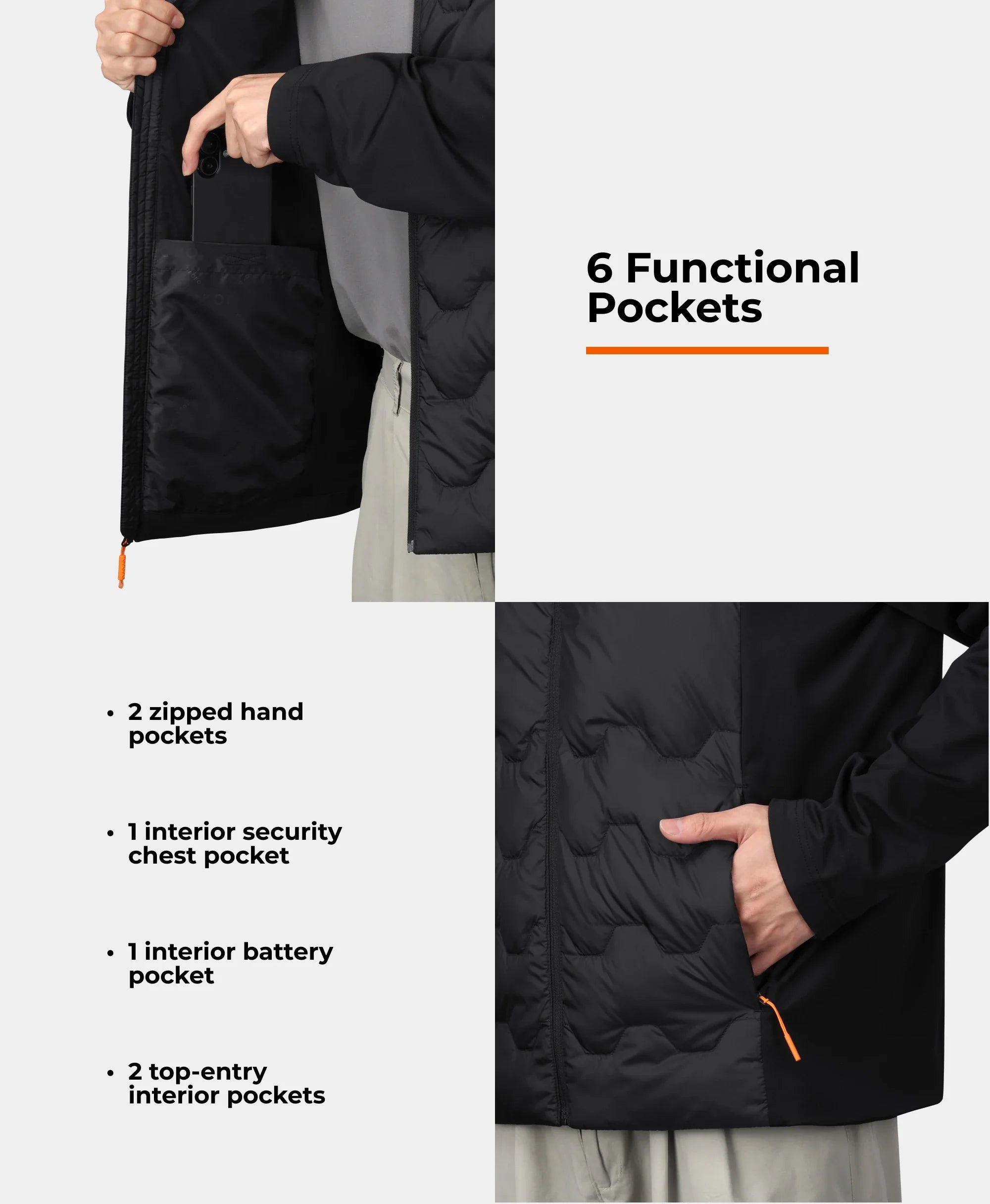 Verbier Men's 4-Zone Heated Down Jacket, Thumbnail 5