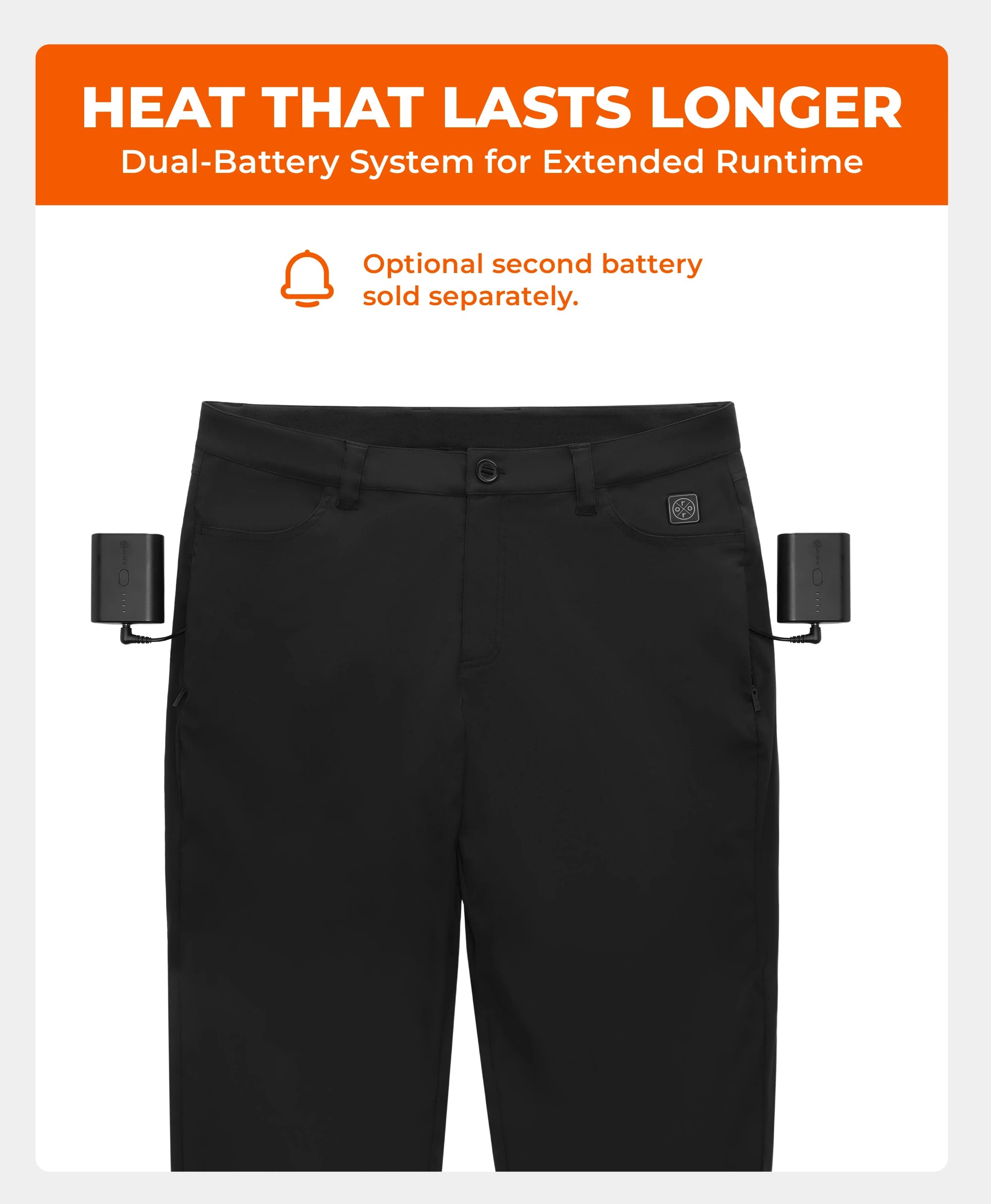 Hudson Men's Heated Casual Trousers, Thumbnail 6