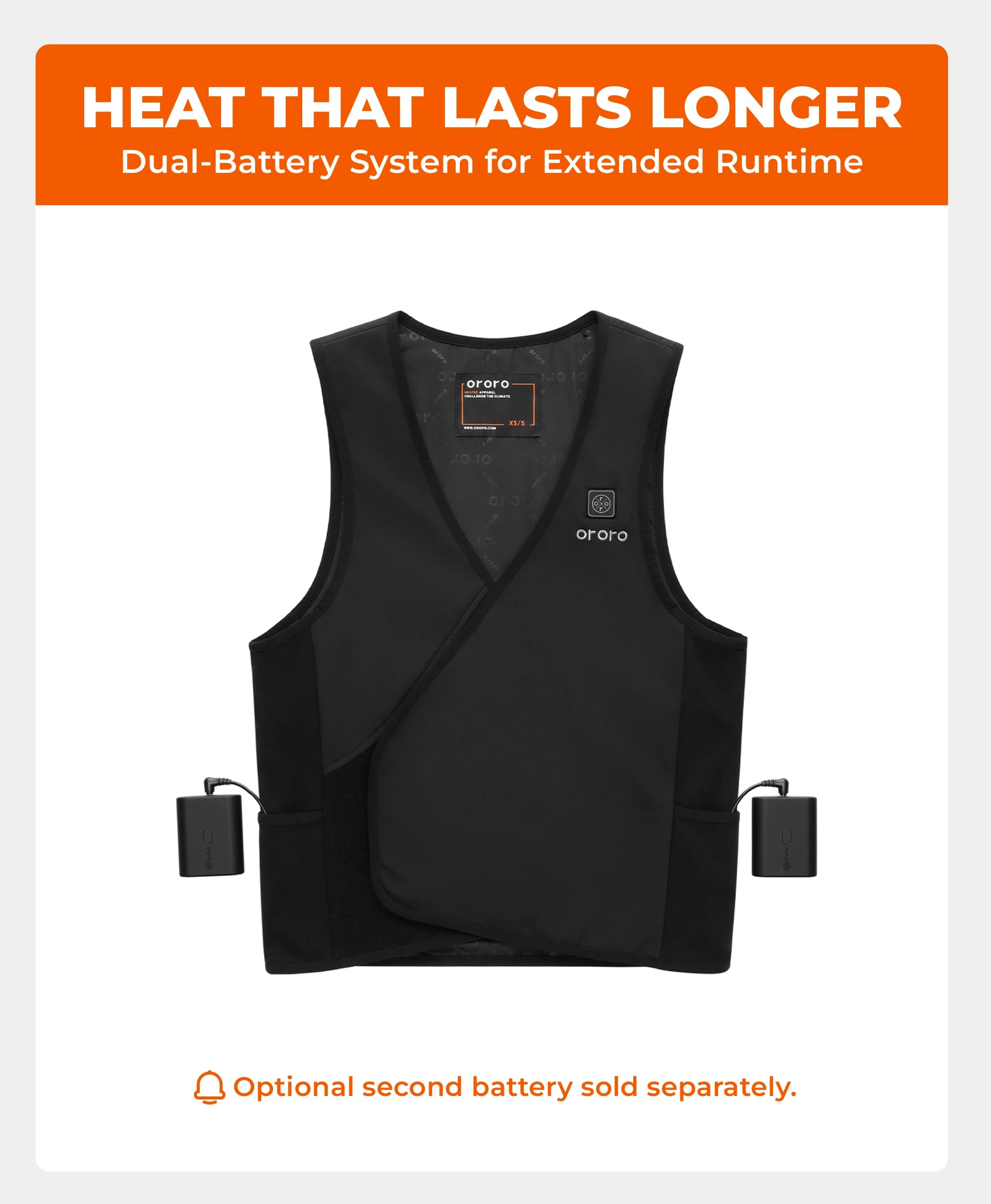 Vanguard Unisex Ultralight Adjustable Heated Liner Gilet, Thumbnail 5