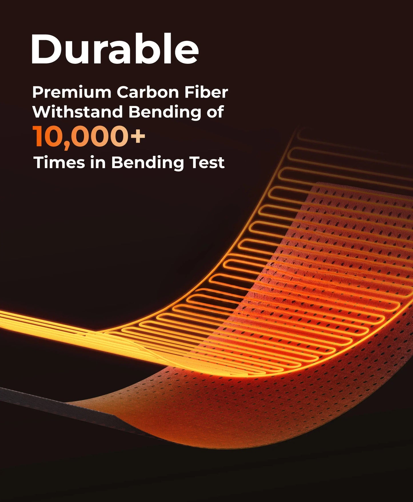 Premium Carbon Fiber Withstand Bending of 10,000+ Times in Bending Test