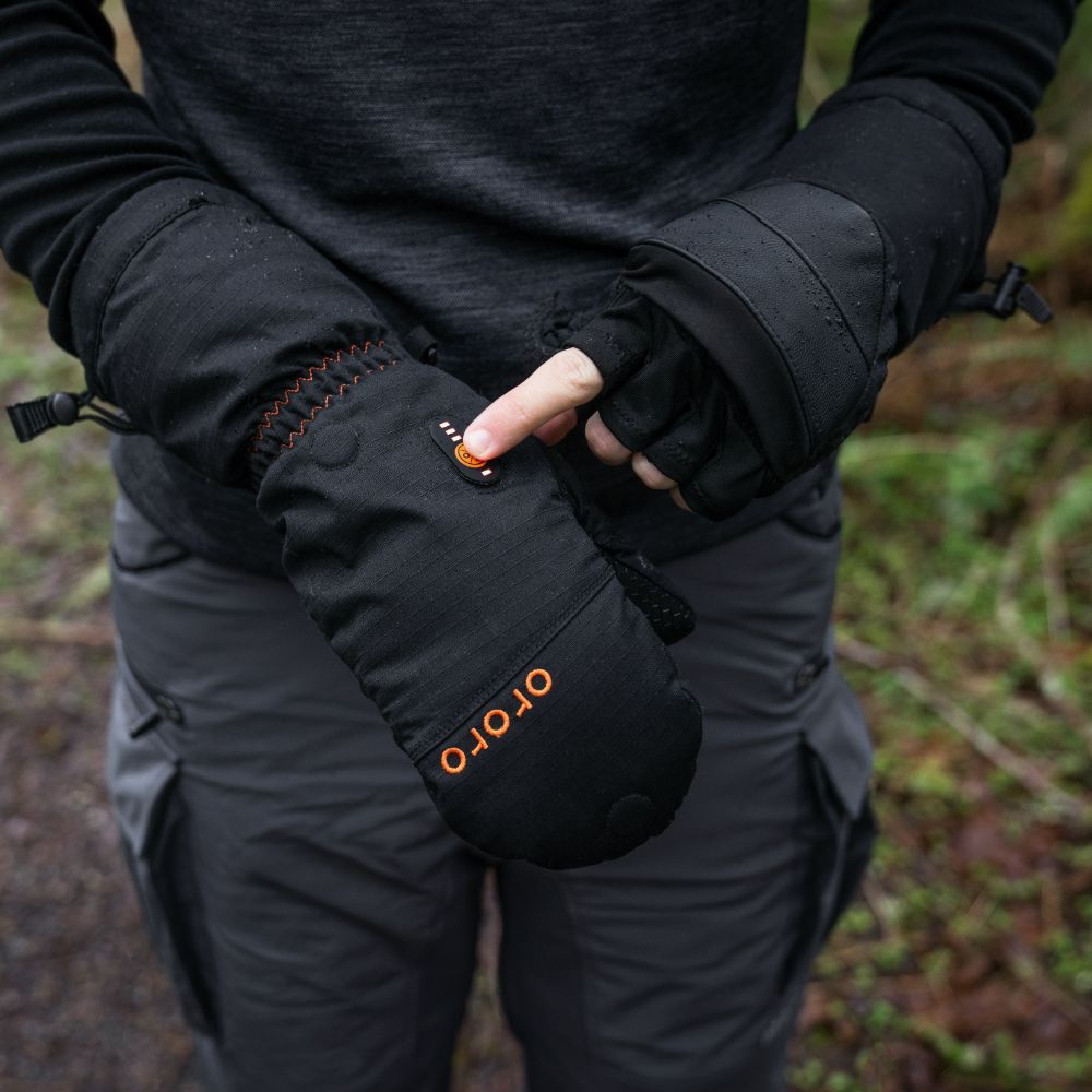 Unisex Heated Flip Top Mittens