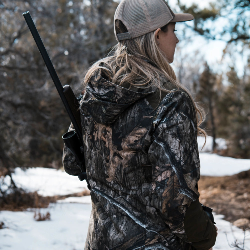 Women's Heated Hunting Jacket - Camouflage, Mossy Oak Country DNA