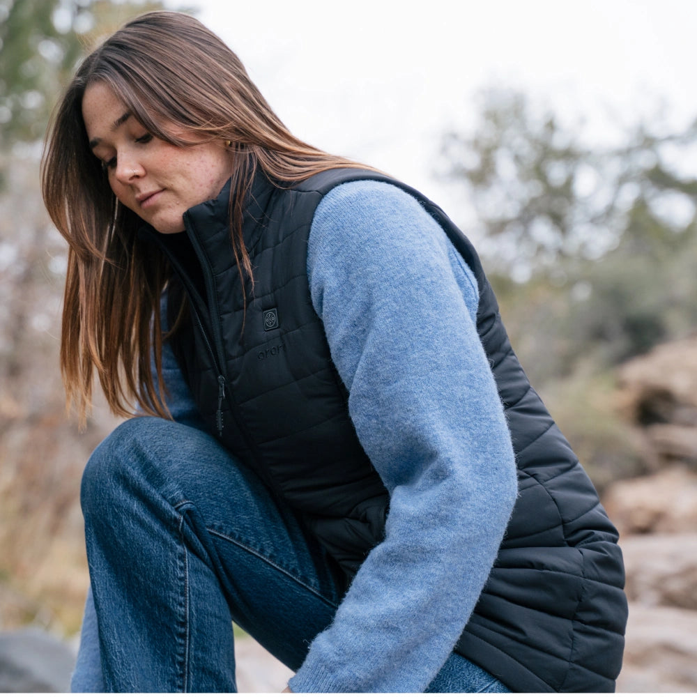 Tribeca" Women's Heated Long Puffer Vest