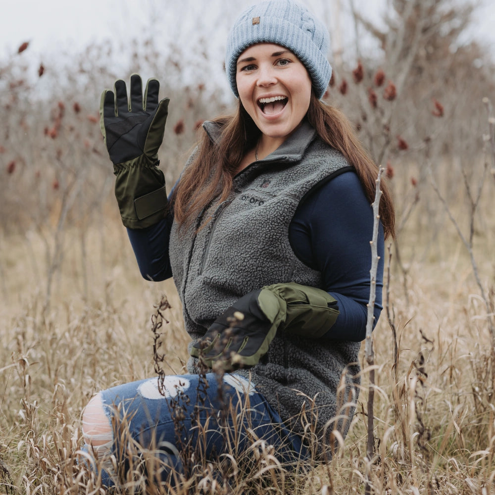 Women's Heated Recycled Fleece Vest