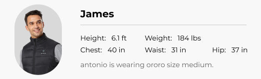 Men Model | James | Height: 6.1 ft, Weight: 184 lbs, Chest: 40 in, Waist: 31 in, Hip: 37 in | Wearing Medium Size