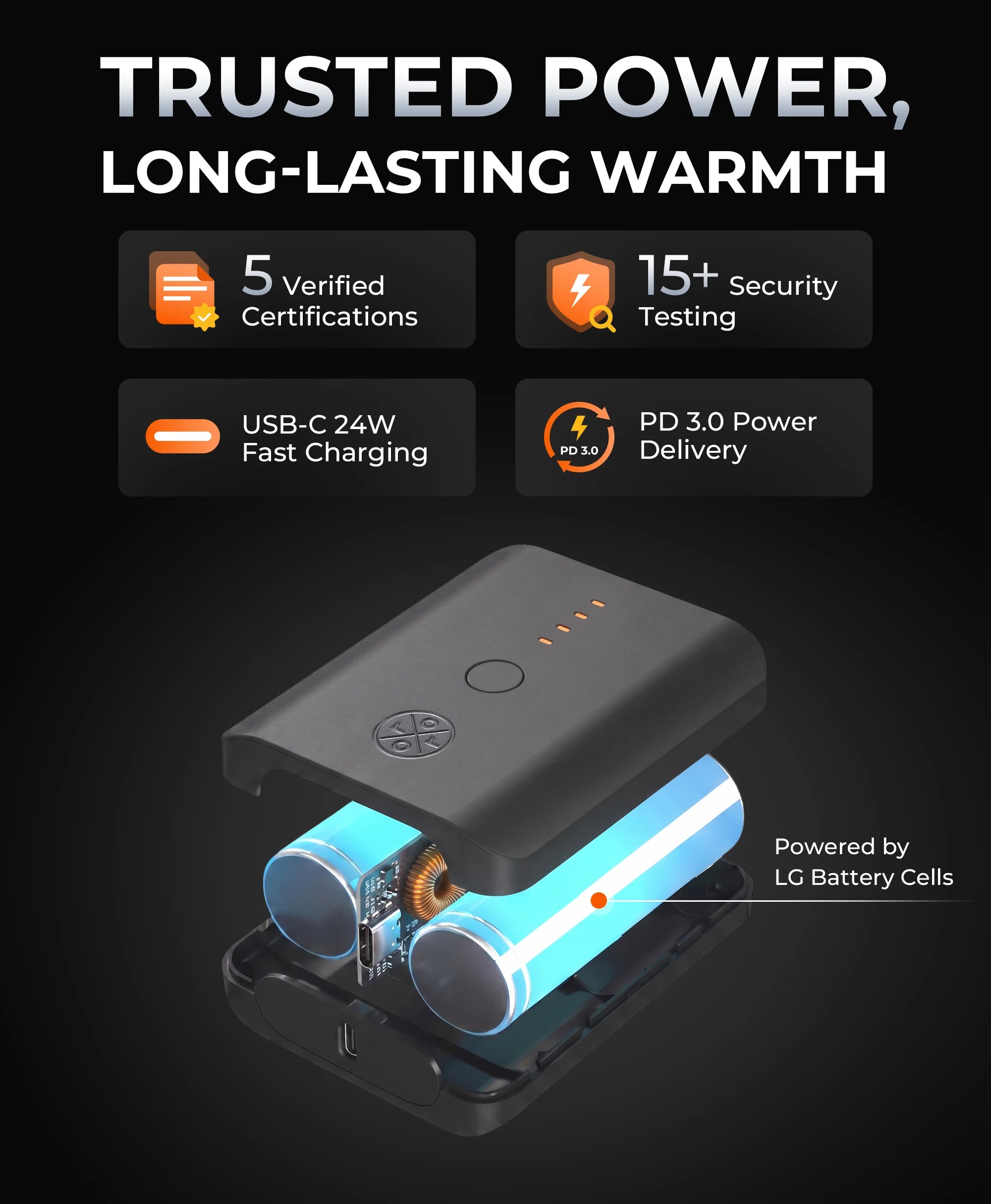 PD 5K Rechargeable Battery (5075 mAh, USB-C), Thumbnail 2
