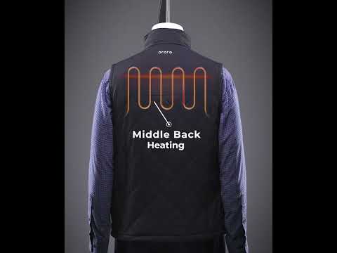 Men's Heated Quilted Vest - Black