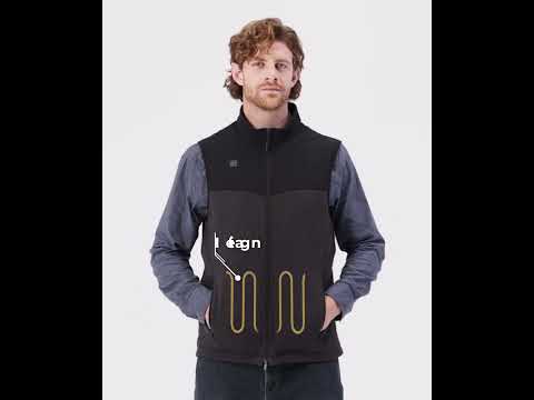 Augusta Men's Heated Sweater Fleece Gilet, Gallery 3