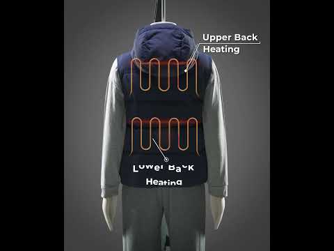 Kids' 4-Zone Hooded Heated Down Gilet