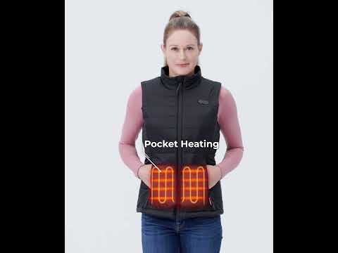 SureWarm® Women's 7-Zone Dual-Control Classic Heated Gilet, Thumbnail 3